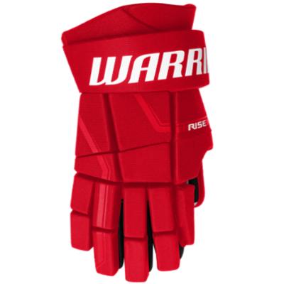 Warrior Rise Jr Ice Hockey Gloves, 11", rd