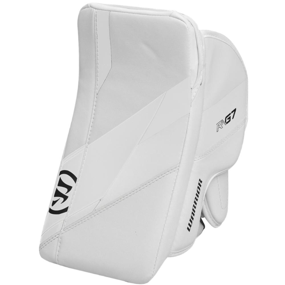 Warrior Ritual G7 Pro Int Goalie Blocker Full Right, White