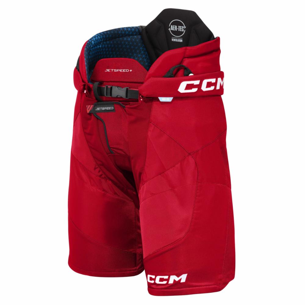 CCM Jetspeed + Jr Jääkiekkohousut, S, red