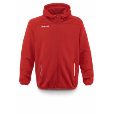 CCM Locker Room FullZip Top Jr, red, 160