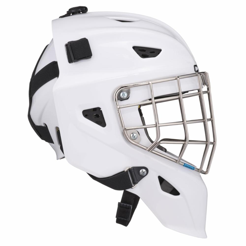 CCM Axis F5 CCE Sr Goalie Mask, wht