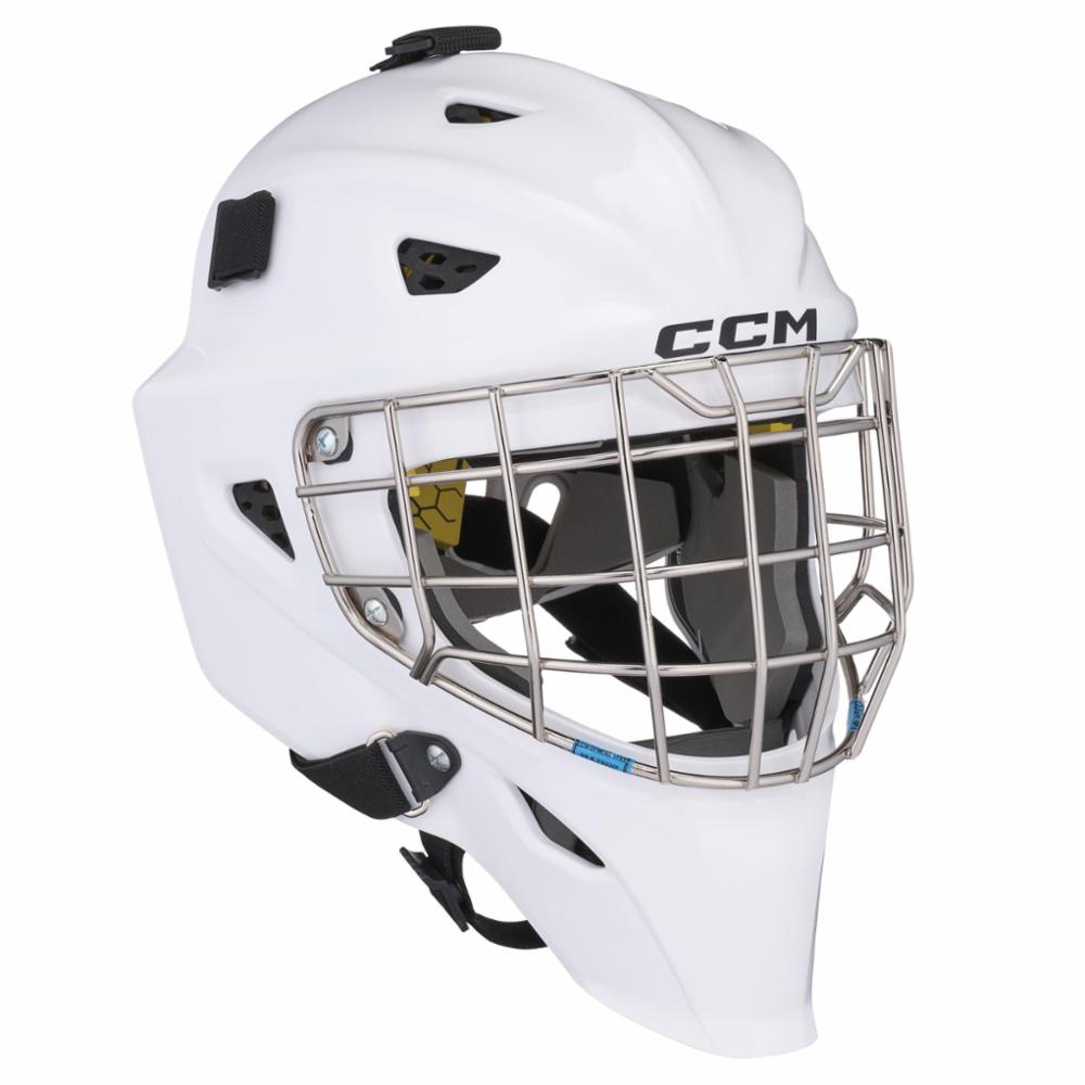 CCM Axis F5 CCE Yth Maalivahdin Maski, wht
