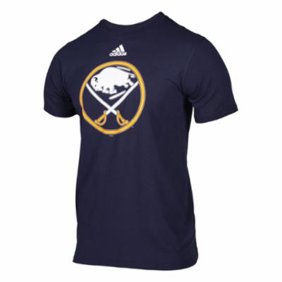 Adidas Silver NHL T-Paita, Buffalo Sabres, S