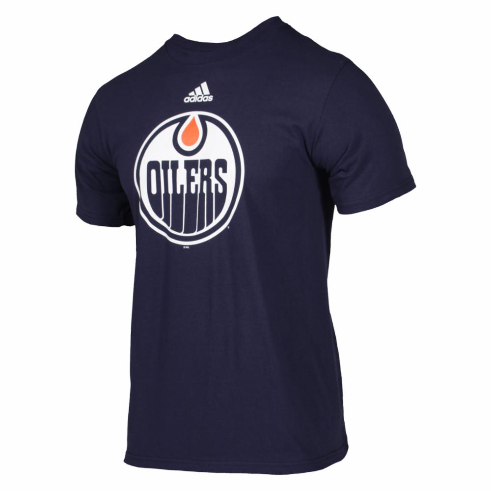 Adidas Silver NHL T-Paita, Edmonton Oilers, S