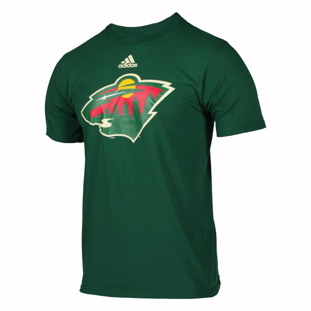 Adidas Silver NHL T-Paita, Minnesota Wild, S