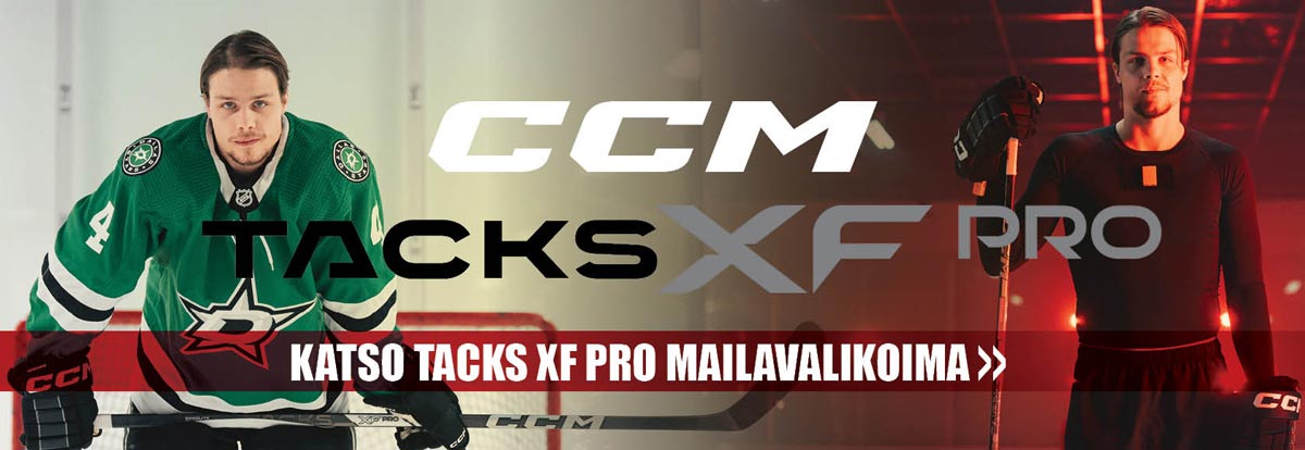 Hockey Basesta nyt kauden kovin mid kickpoint uutuusmaila CCM Tacks XF Pro