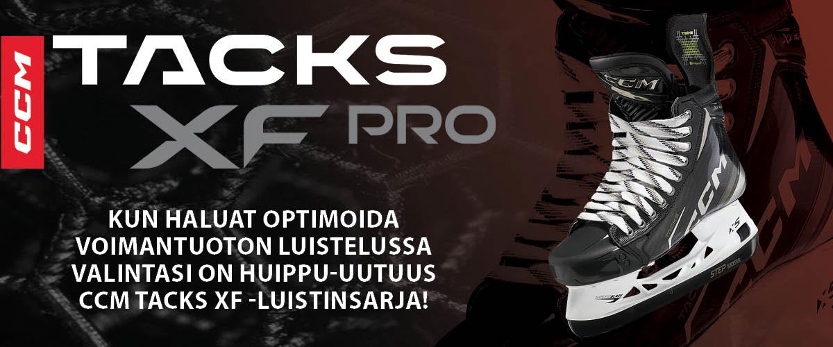 Hockey Basesta nyt voimaluistelijan uutuus ykkösvalinta CCM Tacks XF-luistinsarja