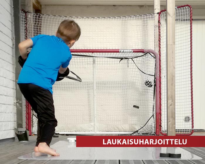 Laukaisuharjoitteluun maalit, laukaisualustat ja muut tarvikkeet Hockey Basesta!