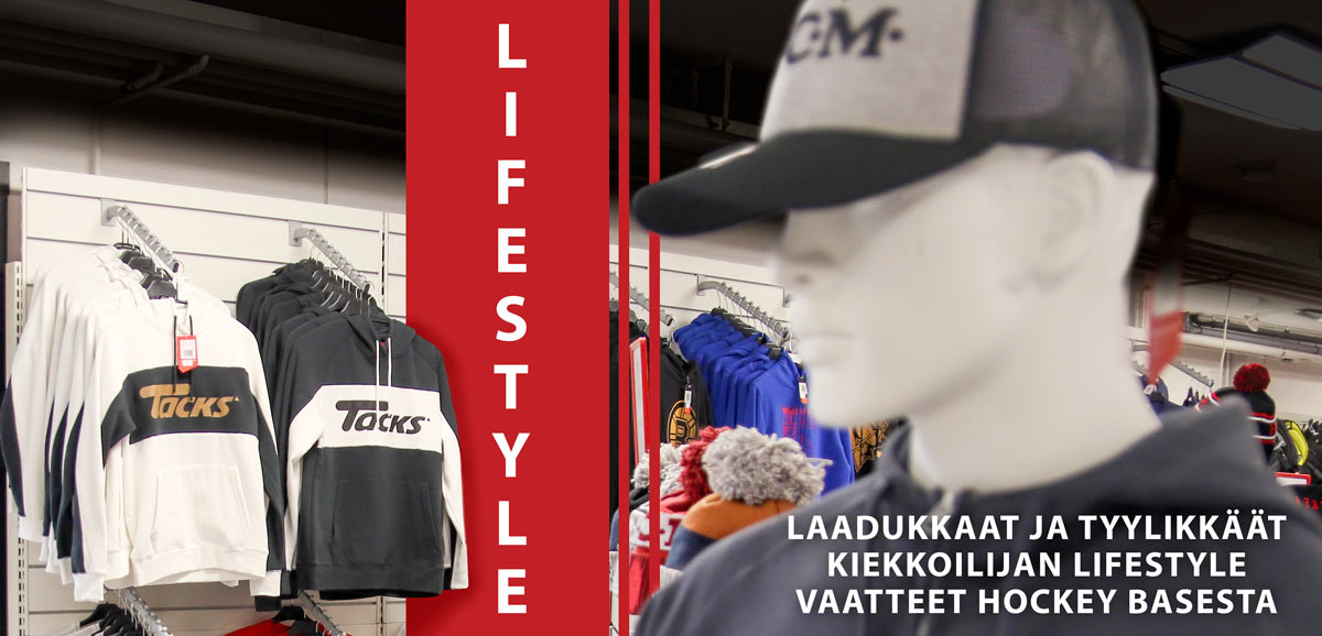 Hockey Basesta löydät loistavan lifestyle vaatevalikoiman jääkiekkoilijalle