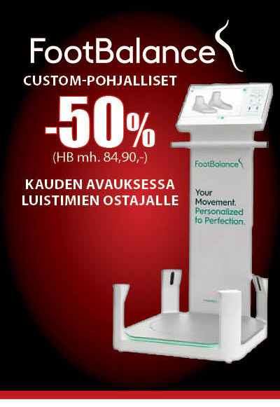 FootBalance custom-pohjalliset puoleen hintaan - Hyvinvointi alkaa jaloista.